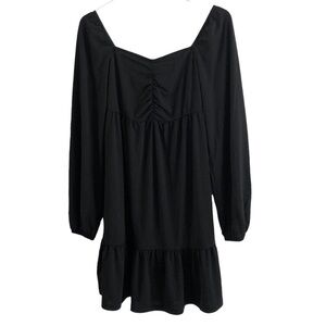 VILA Black Long Sleeve Sweetheart Neckline Dress XS NWT